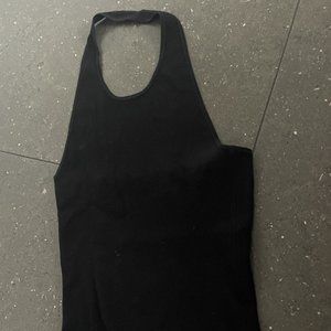Autumn Cashmere Halter Black Top